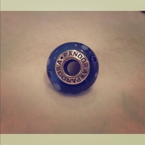 RETIRED Pandora Blue Bubbles Charm